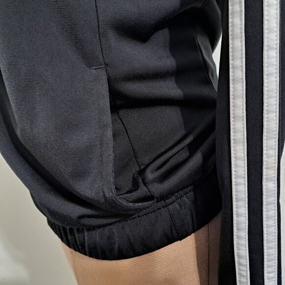 Adidas Women's Track Jacket 3S Long Sleeve Black/White Size M - Picture 3 of 10